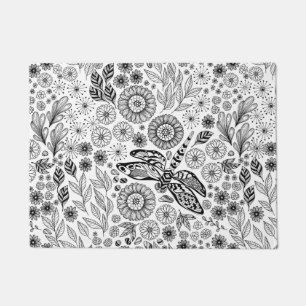 Dragonfly garden doormat