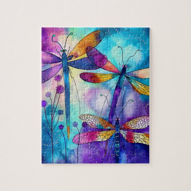 Dragonfly Garden Jigsaw Puzzle (Vertical)