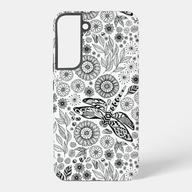 Dragonfly garden uncommon samsung galaxy s22+ case (Back)