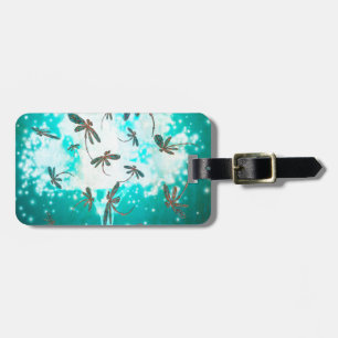 Dragonfly Glow Tree Luggage Tag