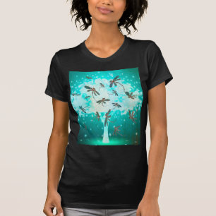 Dragonfly Glow Tree T-Shirt