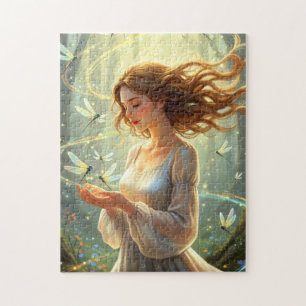 Dragonfly Goddess Jigsaw Puzzle