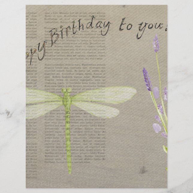dragonfly happy birthday (Front)