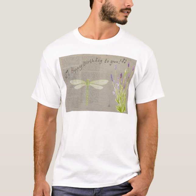 dragonfly happy birthday T-Shirt (Front)