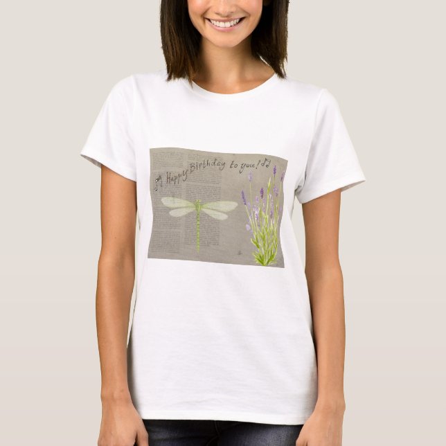dragonfly happy birthday T-Shirt (Front)