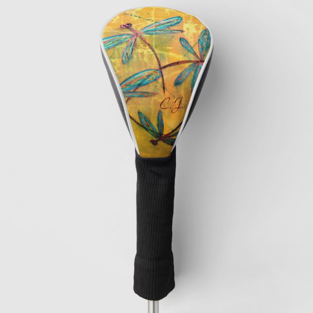 Dragonfly Haze Custom Golf Head Cover (Front)