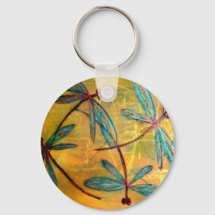 Dragonfly Haze Key Ring