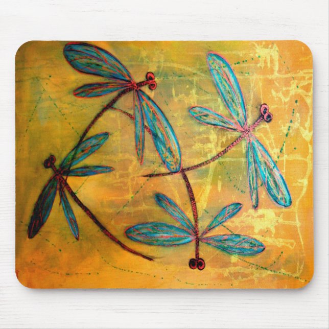 Dragonfly Haze Mouse Pad (Front)