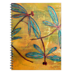 Dragonfly Haze Spiral Notebook