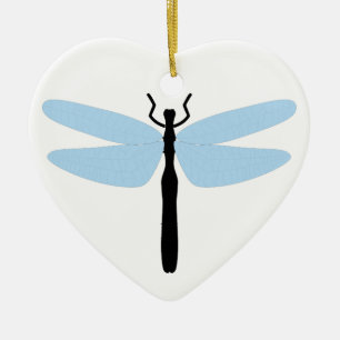 Dragonfly - Heart Ornament