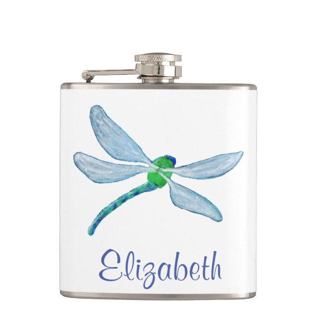 Dragonfly Hip Flask (Front)