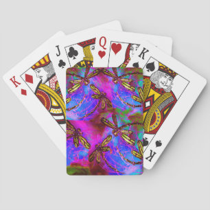 Dragonfly Hippy Flit Playing Cards