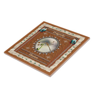 Dragonfly -Illusion- Ceramic Tile