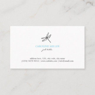 Dragonfly illustration feminine elegant cute card