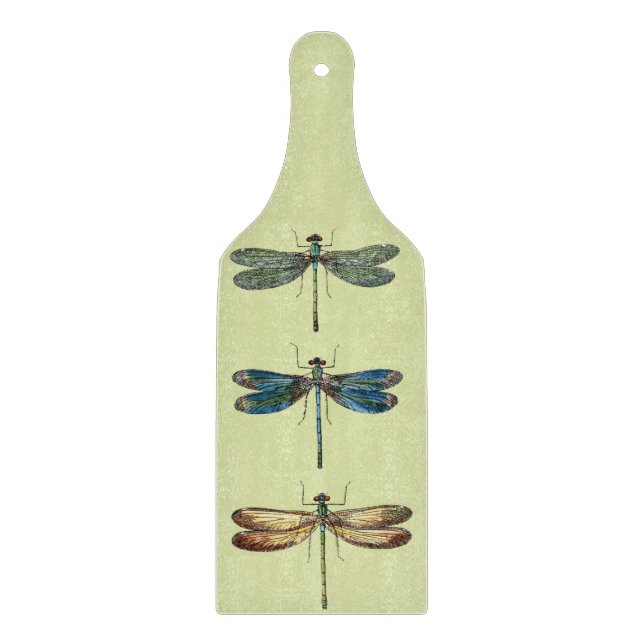 Dragonfly Illustrations Cutting Board (Front)