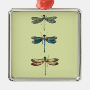 Dragonfly Illustrations Metal Tree Decoration