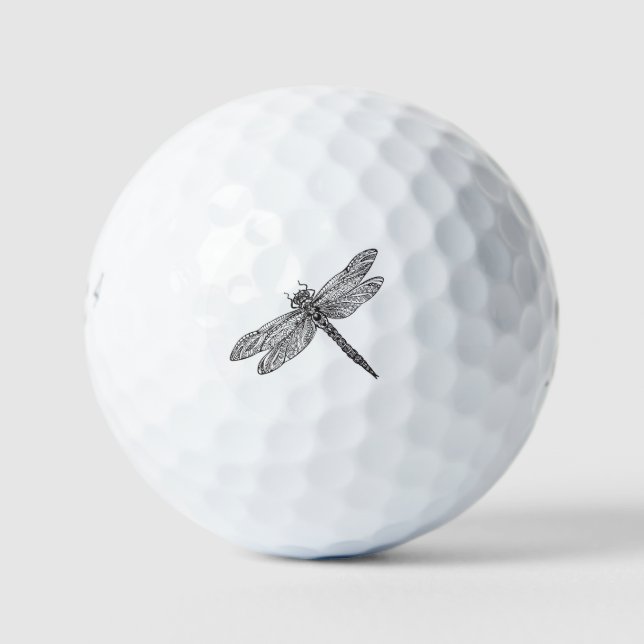 Dragonfly In Style Golf Balls (Front)