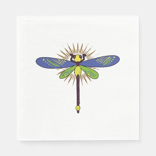 Dragonfly Insect Dragonflies   Napkin (Front)