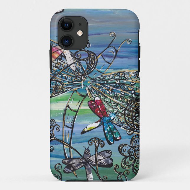 Dragonfly Jewels 2  iPhone Case (Back)