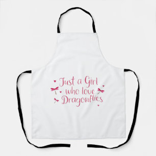 Dragonfly Just A Girl Who Loves Dragonflies T-Shir Apron