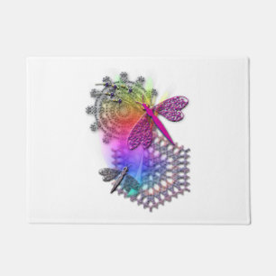 Dragonfly Lace Doormat