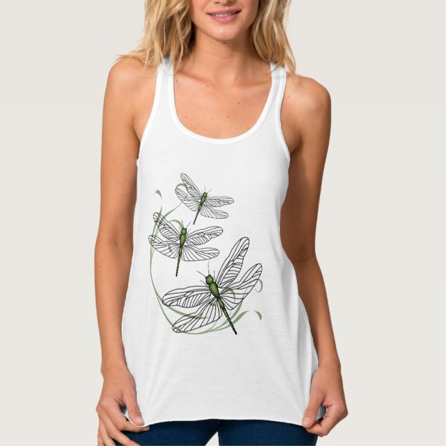 Dragonfly Ladies  Singlet (Front)