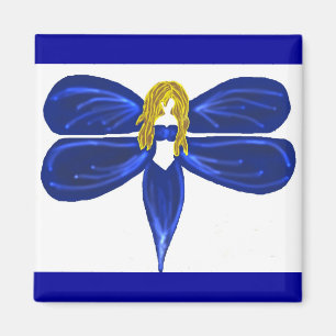 dragonfly lady magnet