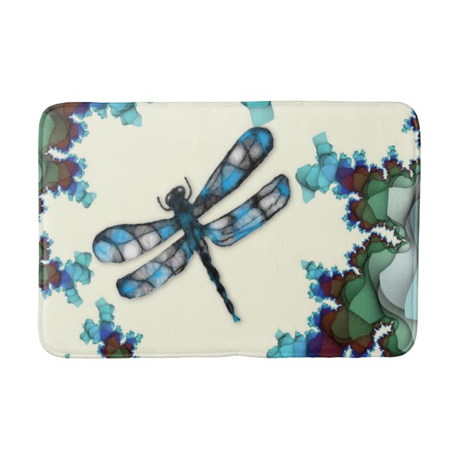 Dragonfly Land Bath Mat (Front)