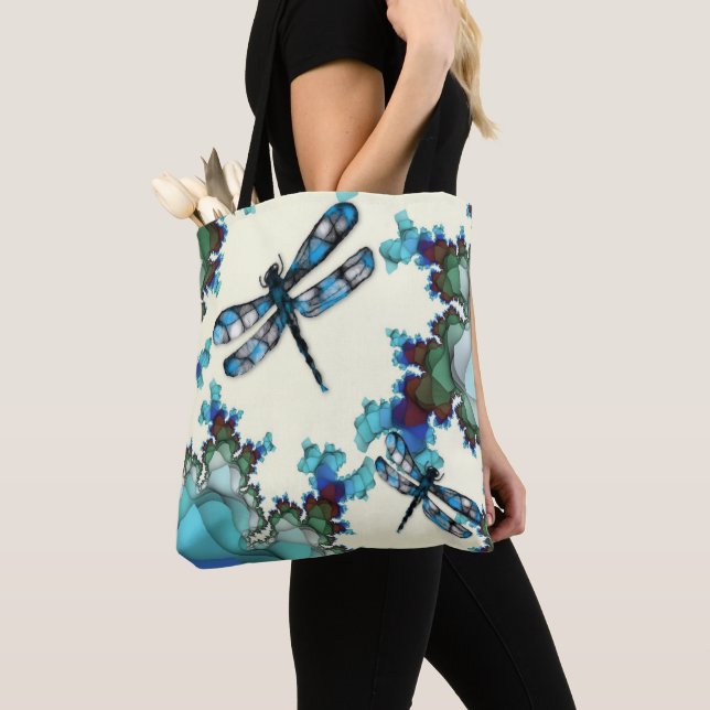Dragonfly Land Tote Bag (Close Up)