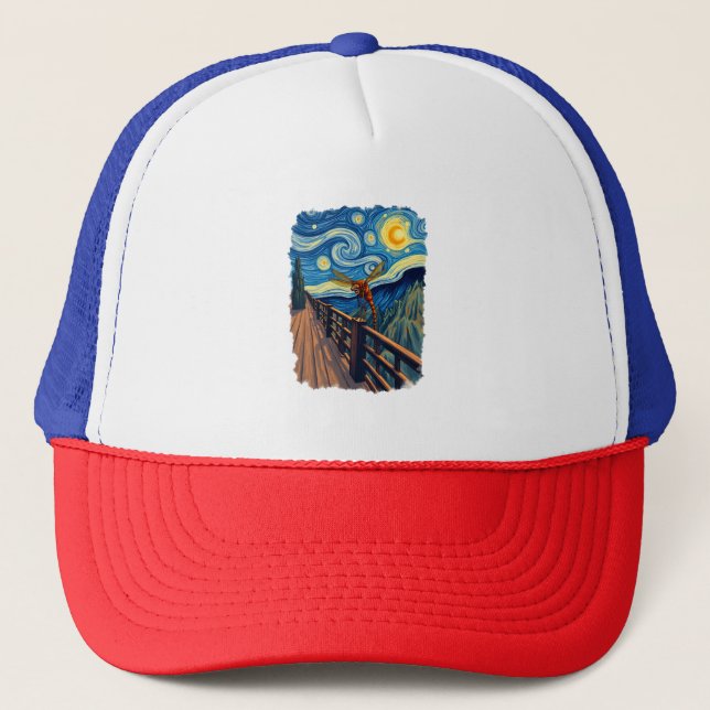 Dragonfly Lovers  Artistic Dragonfly Trucker Hat (Front)