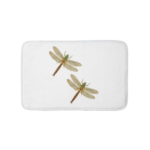 Dragonfly Lovers, Dragonfly Couples in Nature Bath Mat