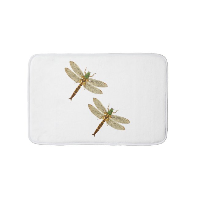Dragonfly Lovers, Dragonfly Couples in Nature Bath Mat (Front)
