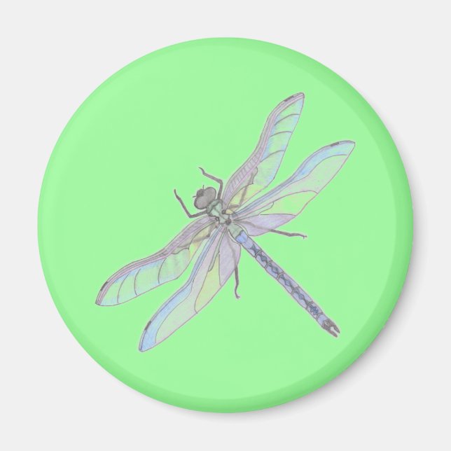 DRAGONFLY magnet (green) (Front)