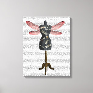 Dragonfly Mannequin Canvas Print