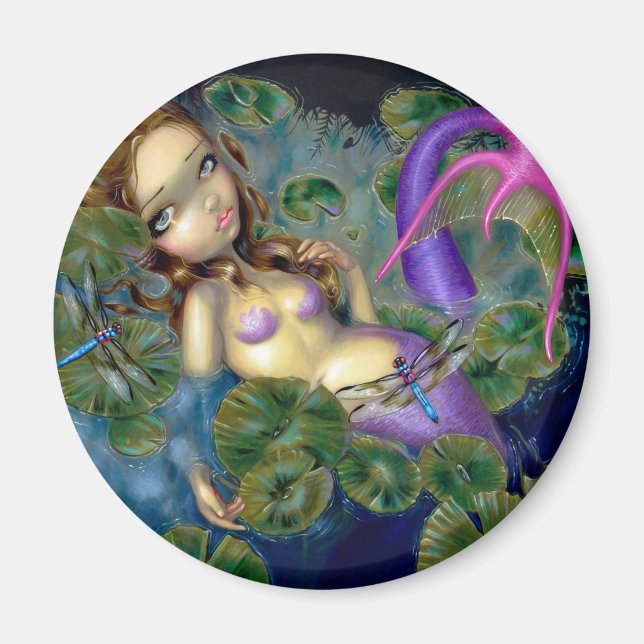 "Dragonfly Mermaid" Magnet (Front)