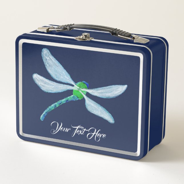 Dragonfly Metal Lunch Box (Front)