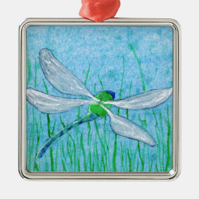 Dragonfly Metal Tree Decoration (Front)