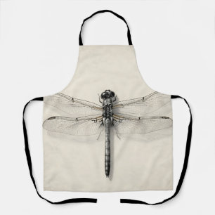 Dragonfly Metallic Detailed Vintage Entomological Apron