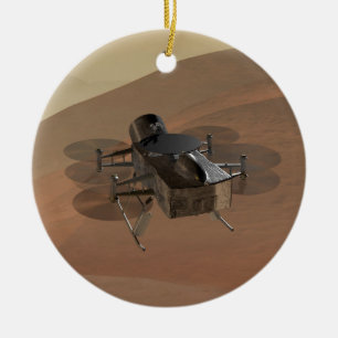 Dragonfly Mission to Titan Ceramic Tree Decoration