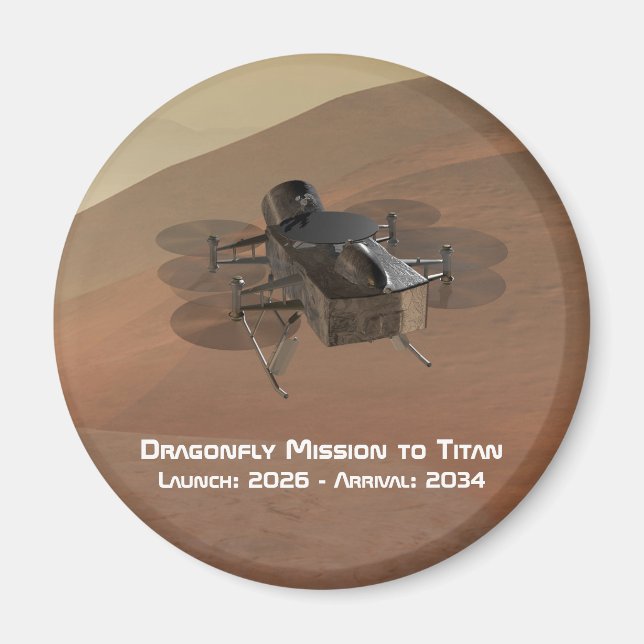 Dragonfly Mission to Titan Magnet (Front)