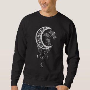 Dragonfly Moon Colourful Mandala Zen Yoga Chakra O Sweatshirt