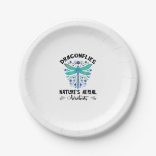 Dragonfly Nature Insect Nature's Aerial Acrobat Dr Paper Plate
