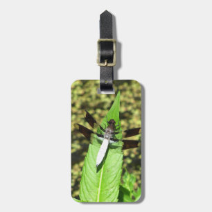 Dragonfly On A Leaf Luggage Tag