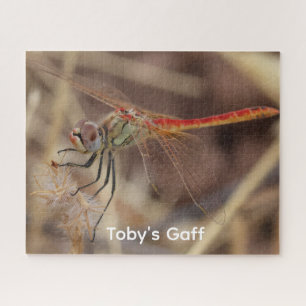 Dragonfly on Corn Photo Personalised Jigsaw Puzzle