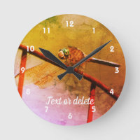 Dragonfly On Wire Fence Abstract Personalized