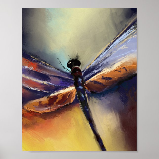 Dragonfly painting poster (Front)