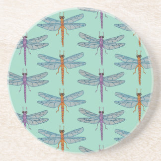 Dragonfly pattern coaster