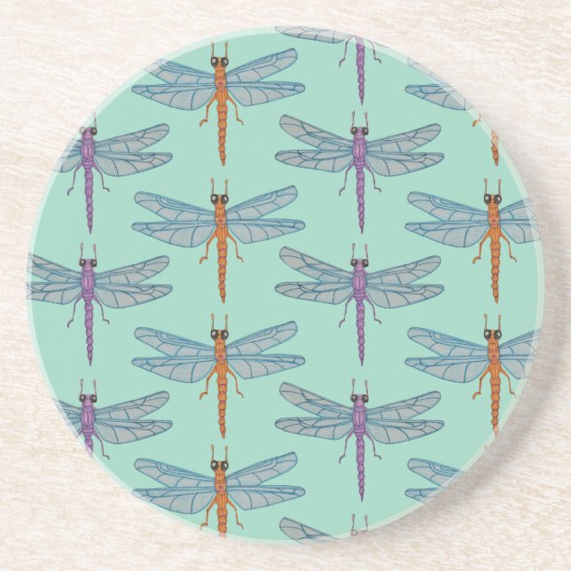 Dragonfly pattern coaster (Front)
