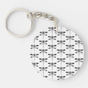 Dragonfly Pattern Key Ring