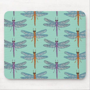Dragonfly pattern mouse pad
